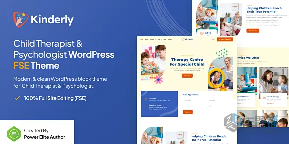 Kinderly-儿童治疗师与心理治疗FSE WordPress主题-主题铺