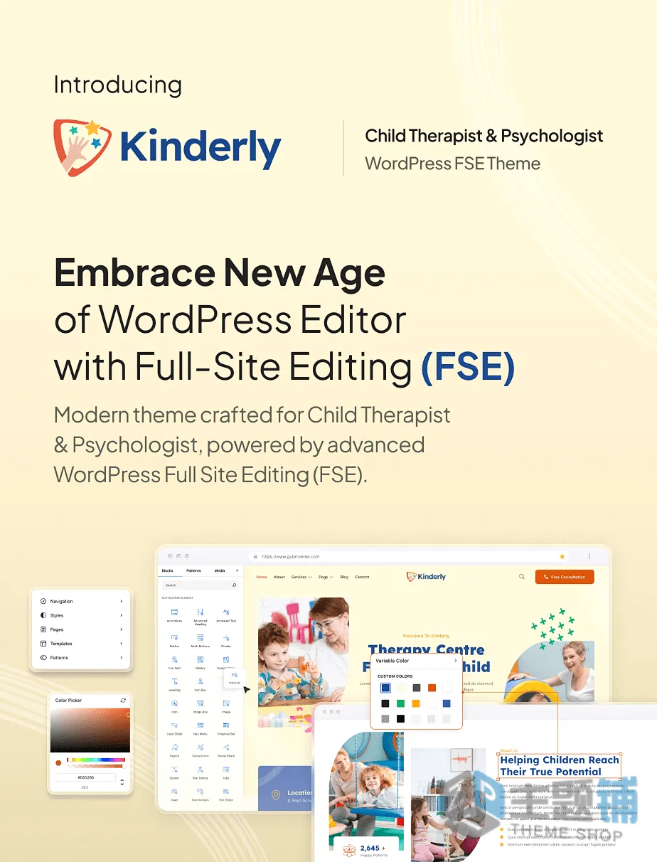 图片[1]-Kinderly-儿童治疗师与心理治疗FSE WordPress主题-主题铺