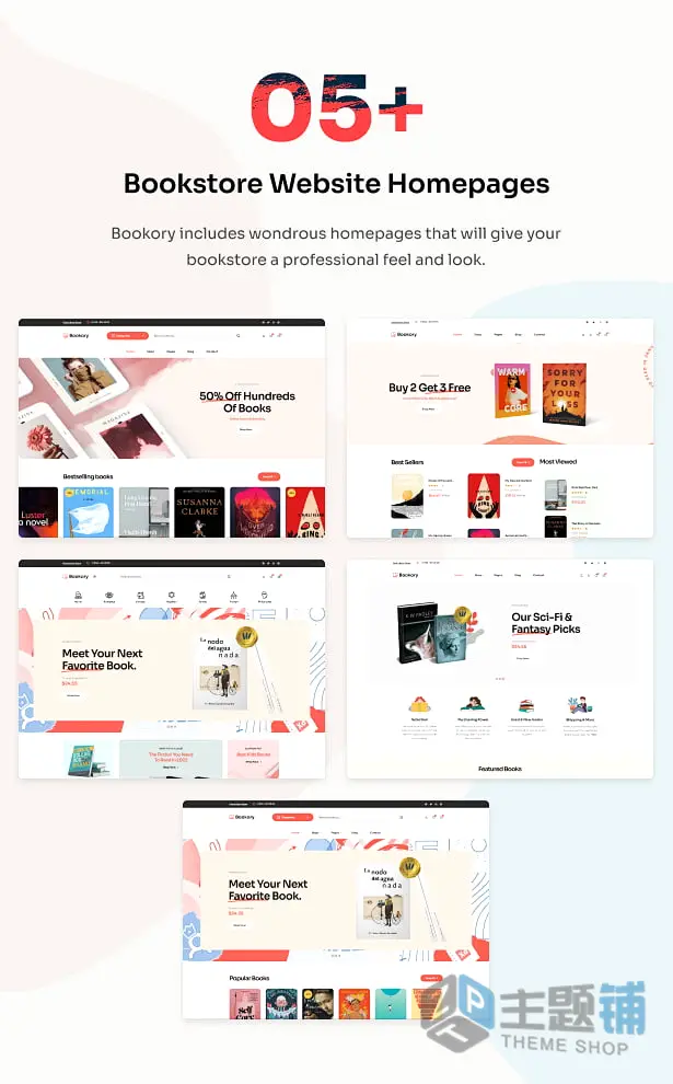 图片[4]-Bookory专业版-轻量书籍销售书店WooCommerce WordPress主题-主题铺
