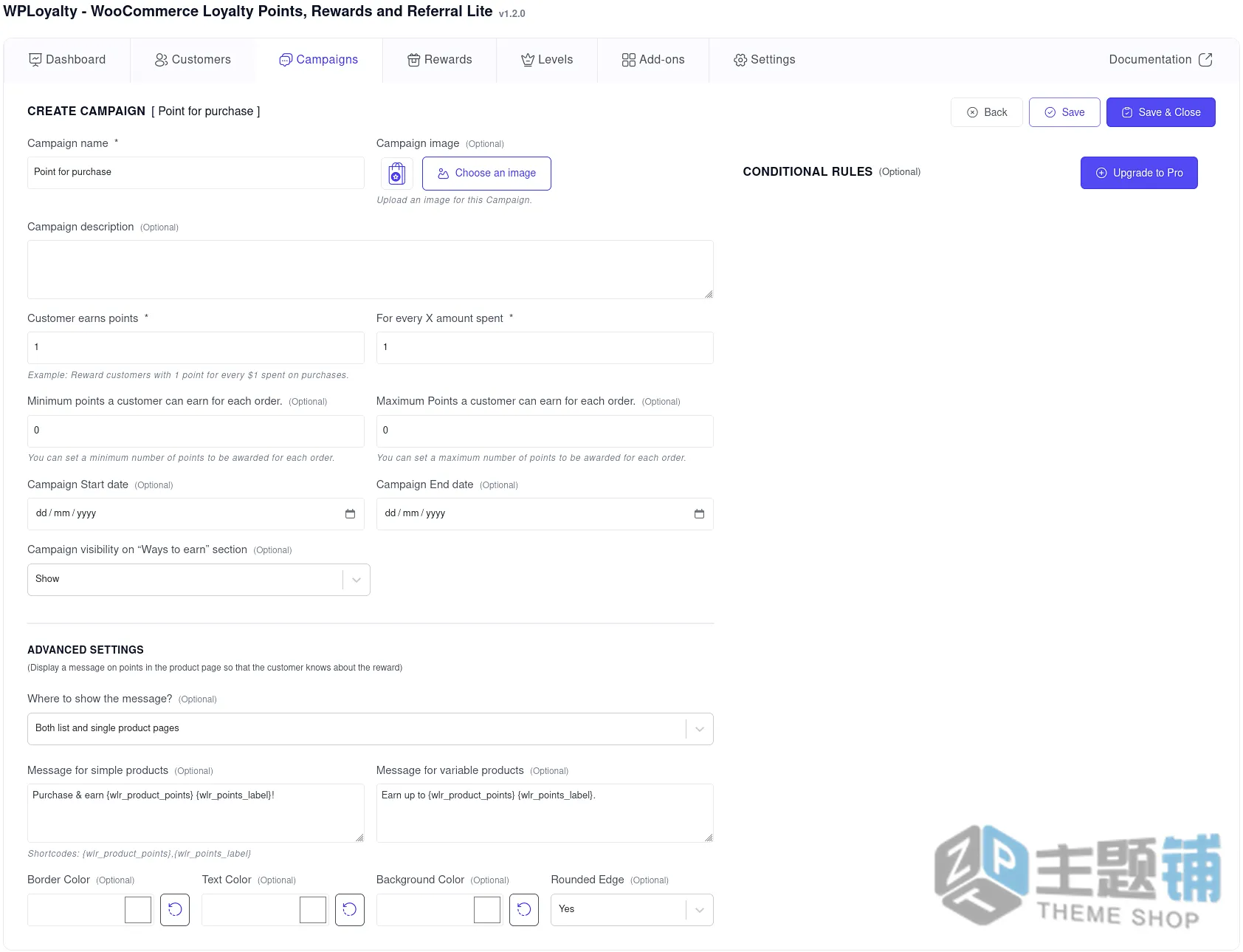 图片[3]-WPLoyalty Pro专业版(更新到1.4.4)-WooCommerce积分奖励忠诚度插件下载-主题铺