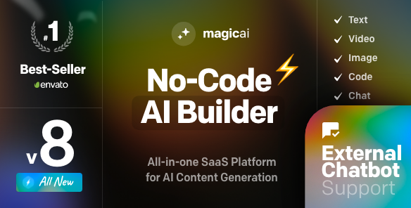 MagicAI专业版(更新到10.6)-OpenAI内容、文本、图像、视频、聊天、语音和代码生成器下载-主题铺
