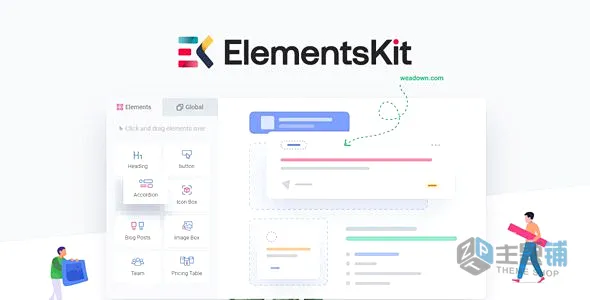 ElementsKit Pro汉化中文(更新到4.4.0)-Elementor页面生成器终极全功能插件扩展下载-主题铺
