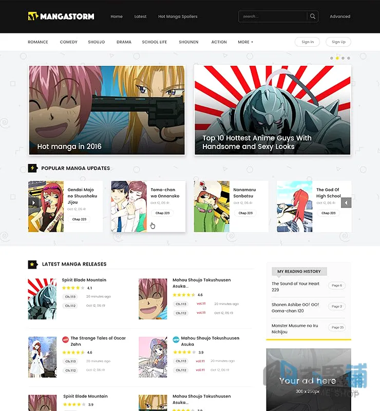 图片[2]-Madara汉化中文版(更新到2.2.7.1)-响应式WordPress漫画小说主题模板下载-主题铺