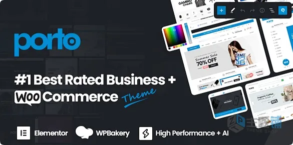 Porto汉化中文版(更新到7.8.5)-博客多用途电子商务WooCommerce WordPress主题下载-主题铺