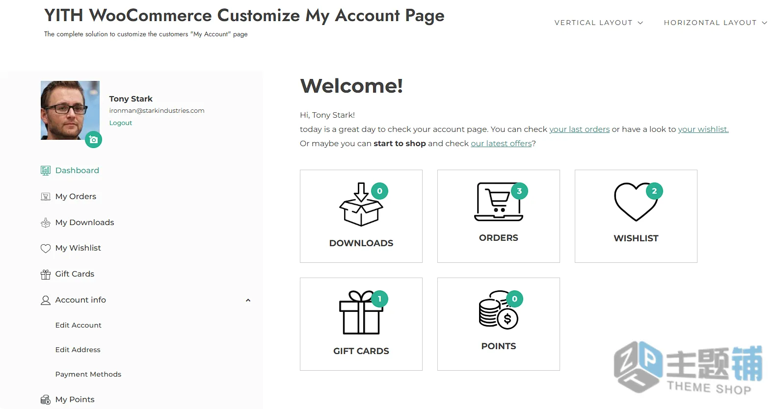 图片[1]-YITH WooCommerce Customize My Account Page中文版-WooCommerce我的账户页面自定义插件-主题铺