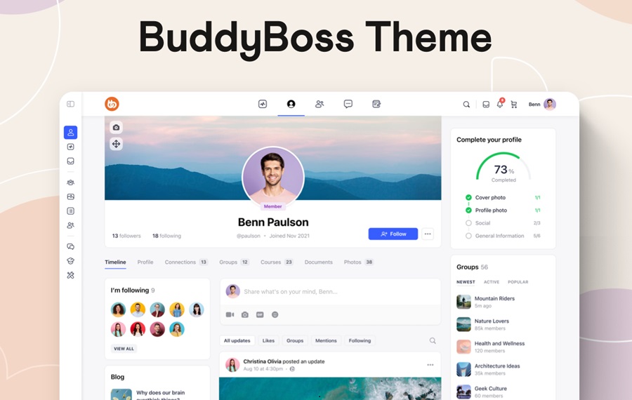 BuddyBoss合集完美汉化中文版(更新到2.20.0)-WordPress在线学习问答社区论坛社交主题下载-主题铺