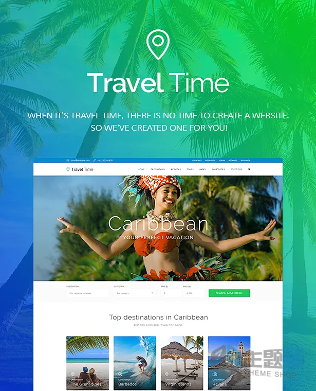图片[1]-Travel Time专业版(更新到1.4.6)-旅游旅行酒店度假WordPress主题下载-主题铺
