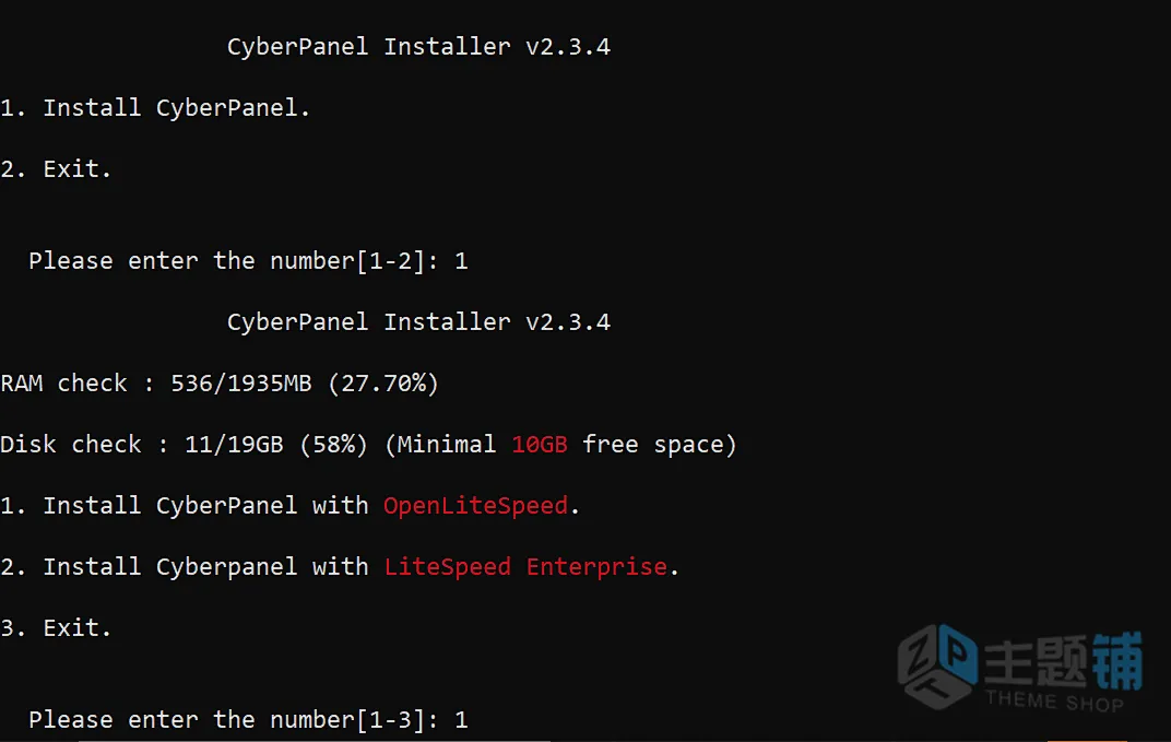 图片[3]-OpenLiteSpeed Web服务器一键安装图文教程-主题铺