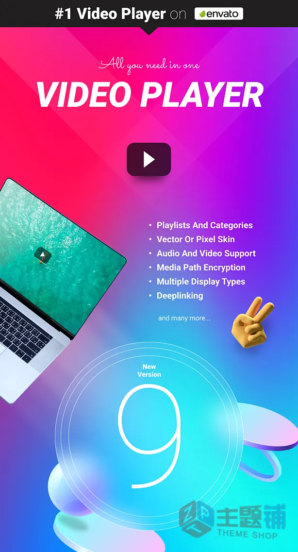 图片[1]-Ultimate Video Player WordPress汉化中文版-WordPress视频/音频播放器插件-主题铺