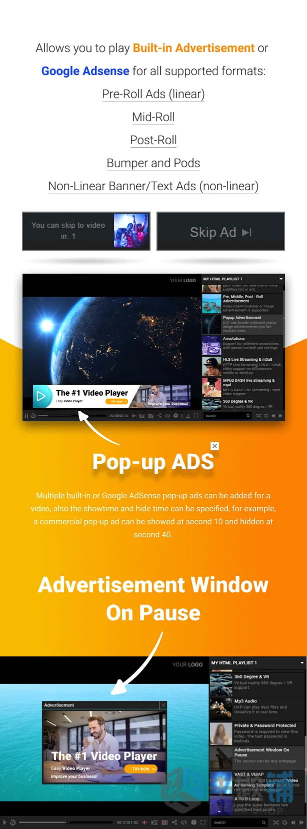 图片[2]-Ultimate Video Player WordPress汉化中文版-WordPress视频/音频播放器插件-主题铺