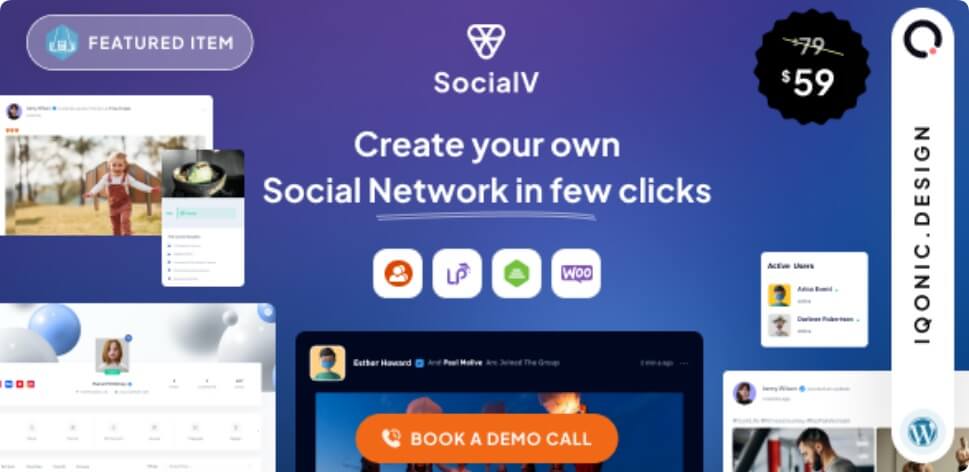 SocialV英文专业版(更新到2.1.3)-社交网络及BuddyPress论坛主题下载-主题铺