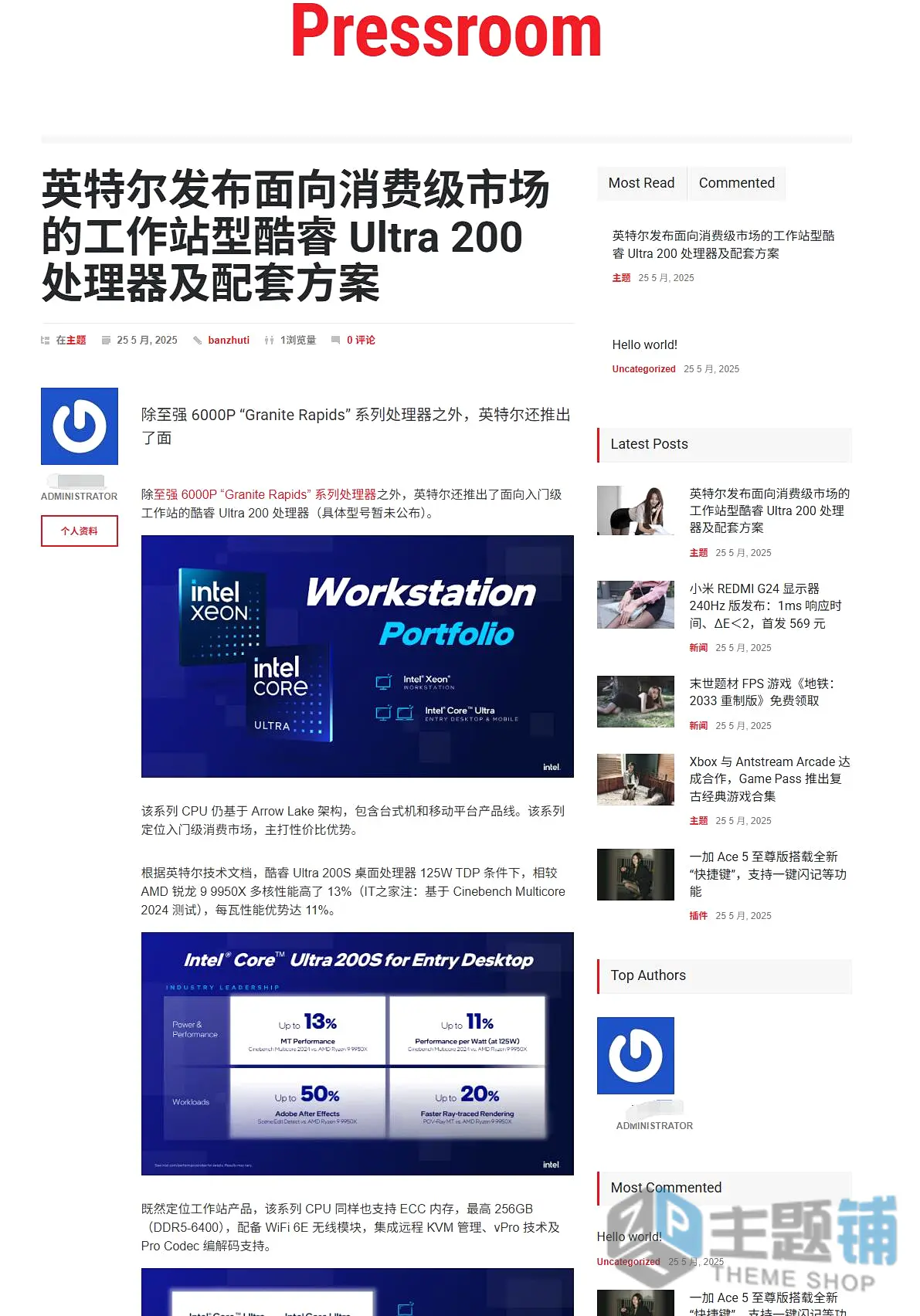 图片[10]-Pressroom汉化中文版(更新到7.4)-博客WordPress新闻杂志主题下载-主题铺