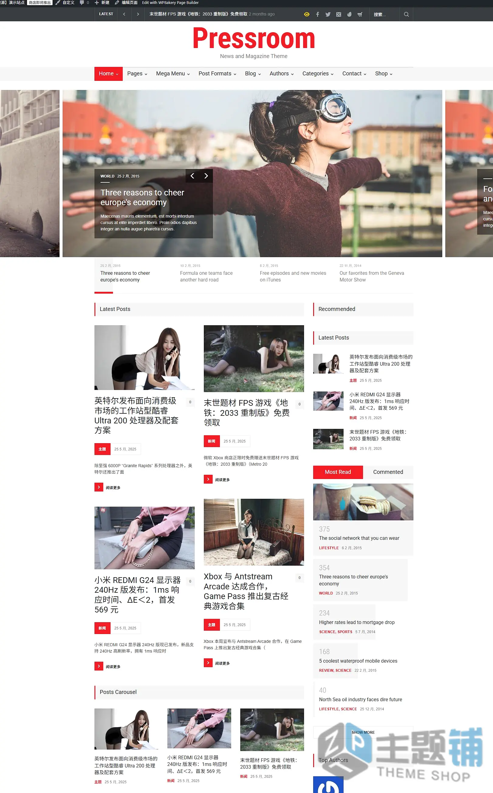 图片[11]-Pressroom汉化中文版(更新到7.4)-博客WordPress新闻杂志主题下载-主题铺