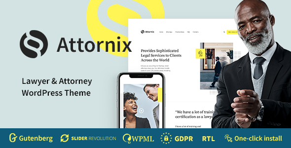 Attornix英文版-WordPress律师事务所主题-主题铺