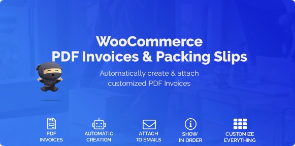 WooCommerce PDF Invoices英文专业版-WooCommerce PDF订单发票插件-主题铺