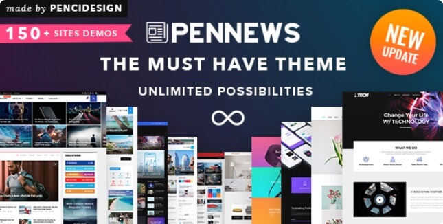PenNews汉化中文版(更新到6.7.4)-AMP响应式WordPress新闻杂志主题-主题铺
