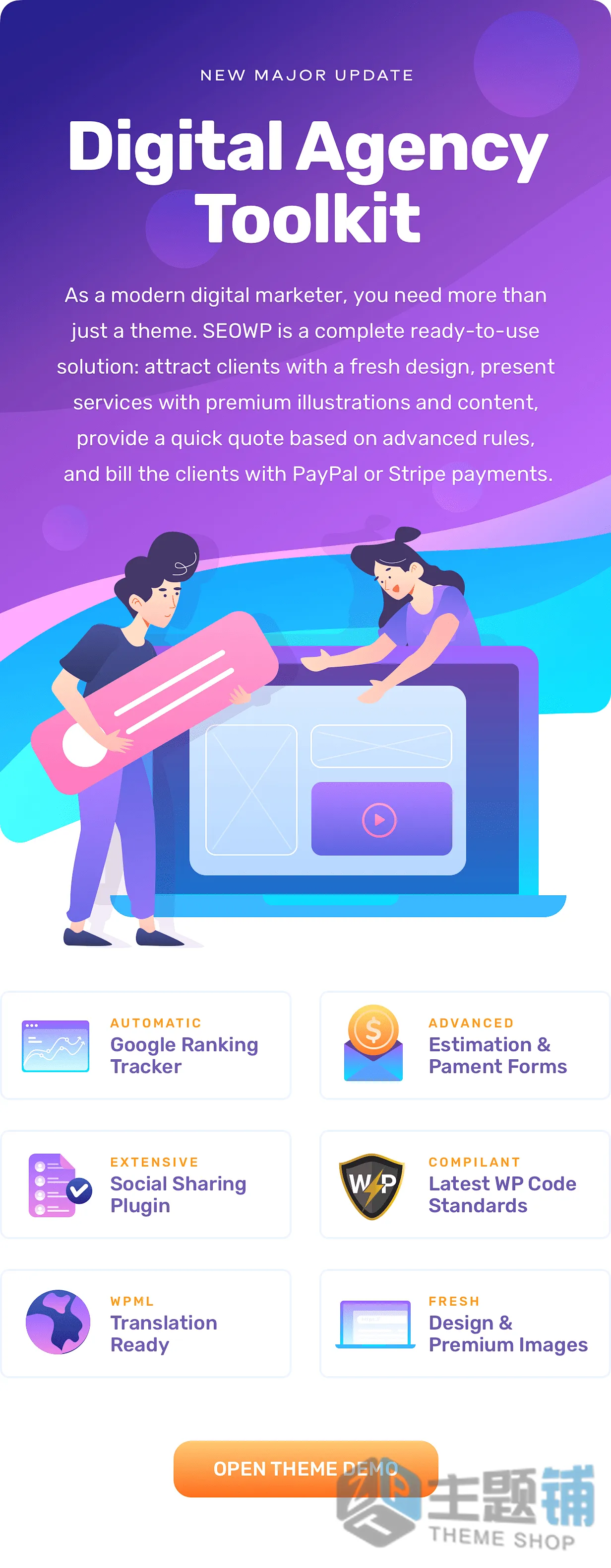 图片[1]-SEO WP汉化中文版(更新到3.12.0)-数字营销代理WordPress SEO主题下载-主题铺
