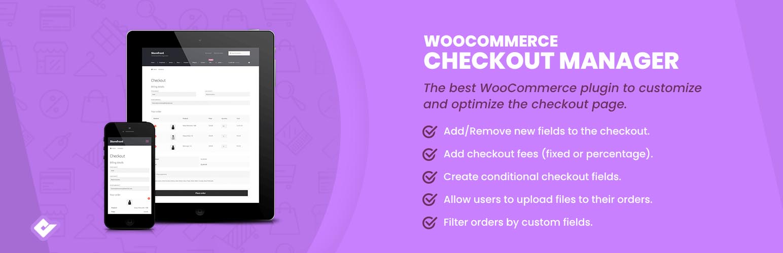 WooCommerce Checkout Manager Pro汉化中文版(更新到7.6.4)-结账表单自定义WooCommerce结账管理插件下载-主题铺
