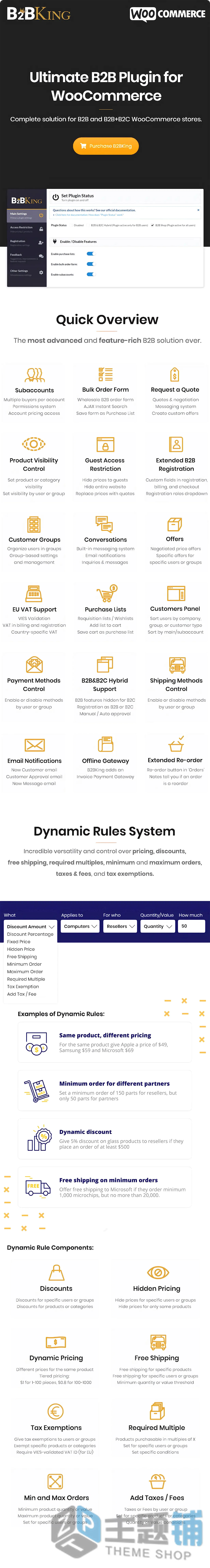 图片[2]-B2BKing汉化中文版(更新到5.5.40)-高级WooCommerce B2B和批发插件下载-主题铺