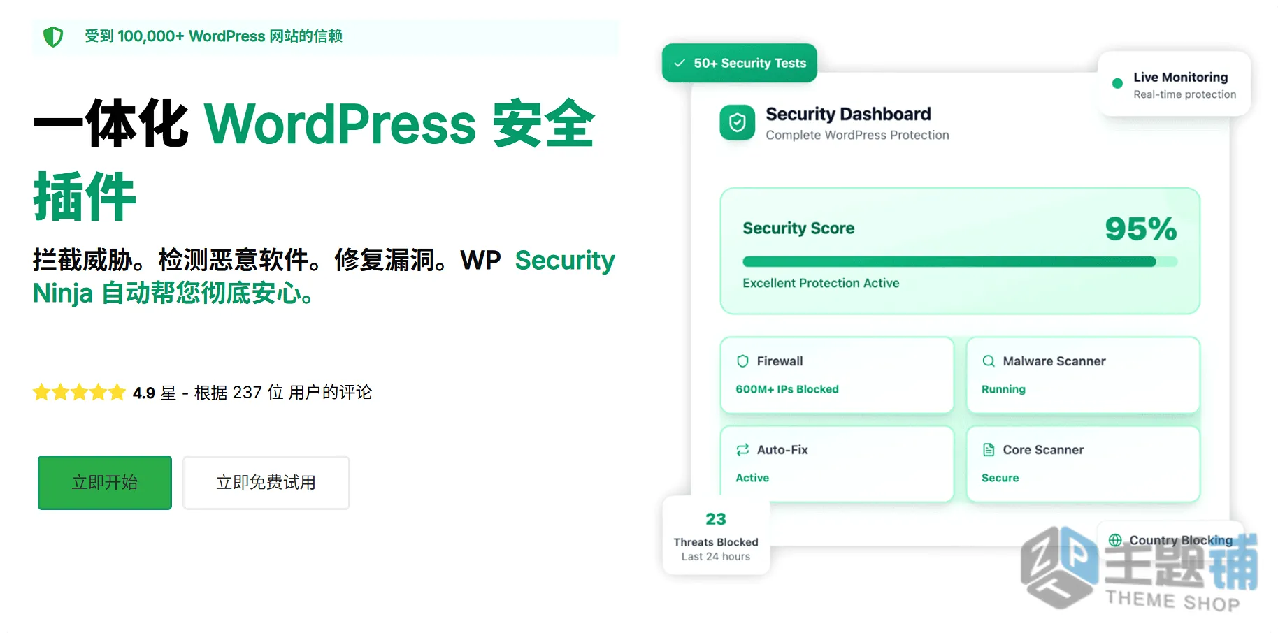 图片[1]-Security Ninja Pro汉化中文版(更新到5.276)-一体化安全WordPress防火墙插件下载-主题铺
