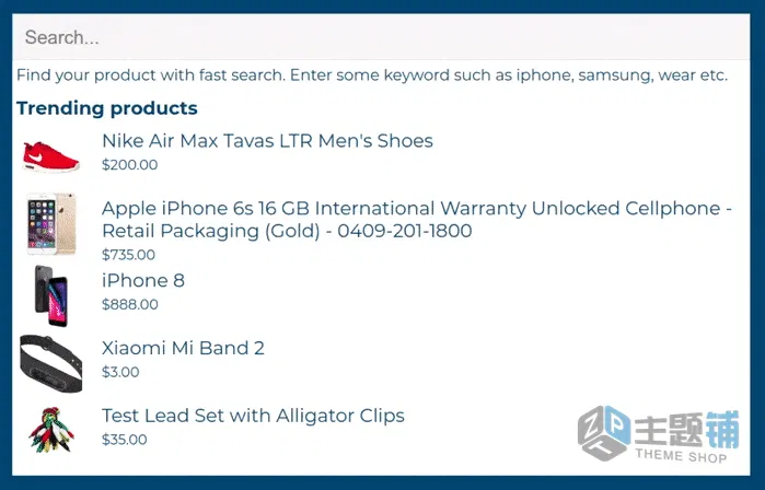 图片[1]-WooCommerce Search Engine汉化中文版-智能WooCommerce实时搜索插件-主题铺