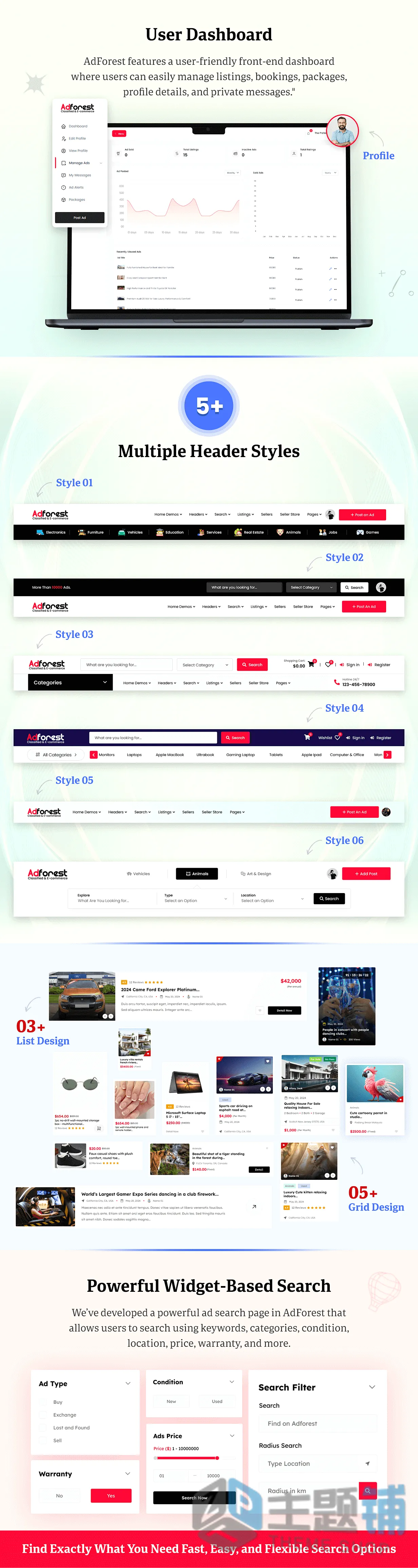 图片[2]-AdForest汉化中文版(更新到6.0.12)-电子商务目录WordPress分类广告主题下载-主题铺