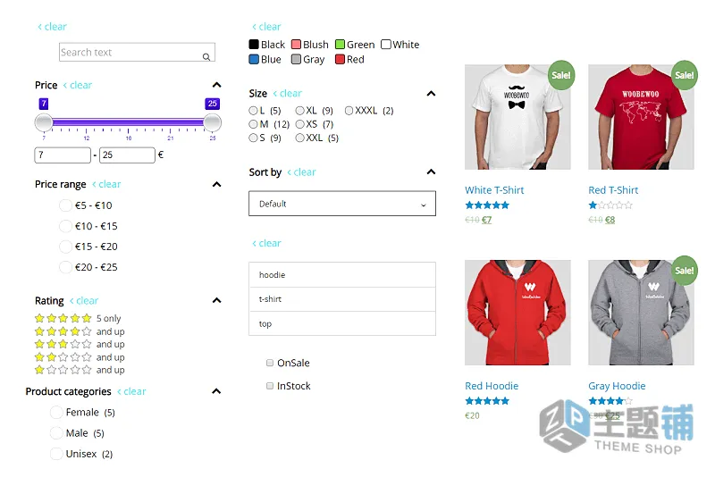 图片[1]-WBW Product Filter PRO汉化中文版（更新到3.1.3）-自定义WooCommerce产品筛选器插件下载-主题铺
