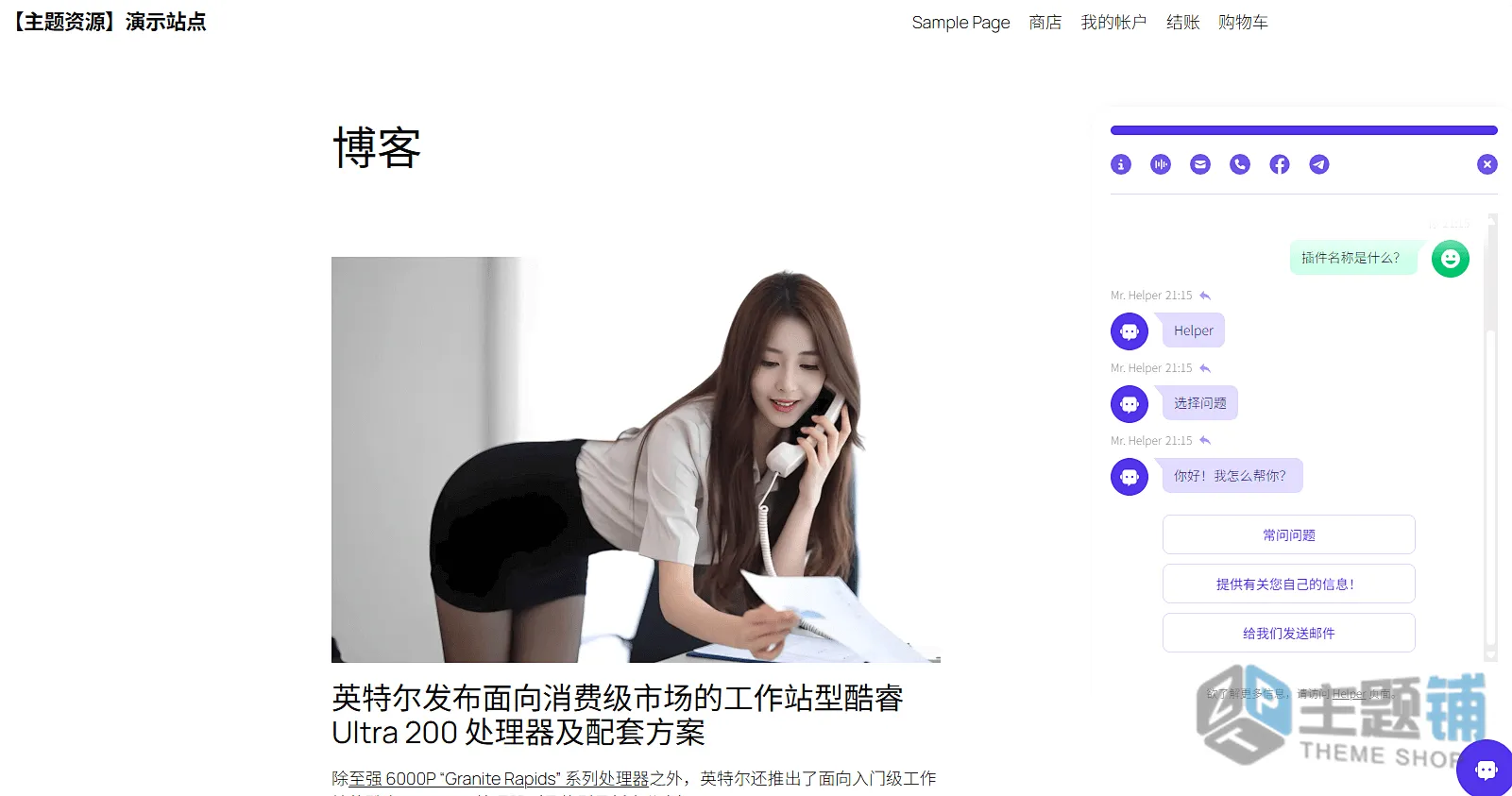 图片[9]-Helper汉化中文版-OpenAI客服聊天WordPress聊天机器人插件下载-主题铺