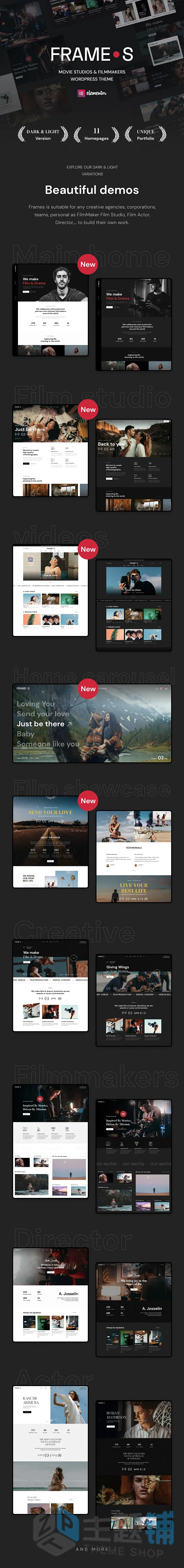 图片[1]-Frames专业版-电影制作WordPress电影工作室主题下载-主题铺