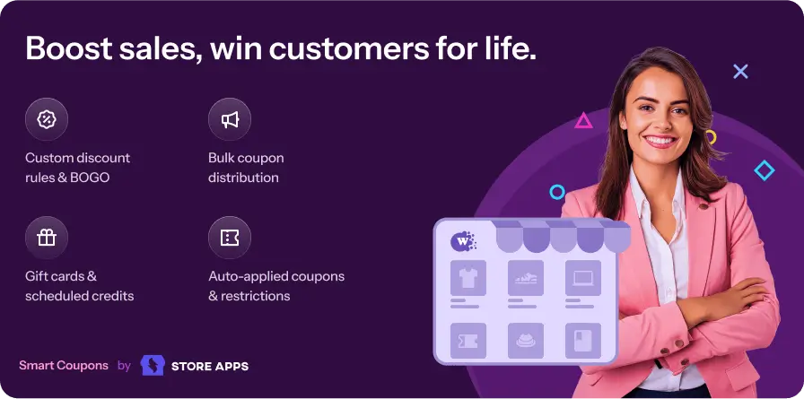 WooCommerce Smart Coupons汉化中文版(已更新到9.77.0)-自定义礼品卡WooCommerce优惠卷插件下载-主题铺