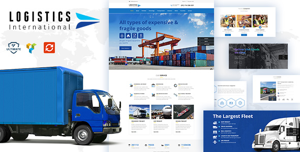 Logistics汉化中文版-货运仓储WordPress物流运输主题下载-主题铺