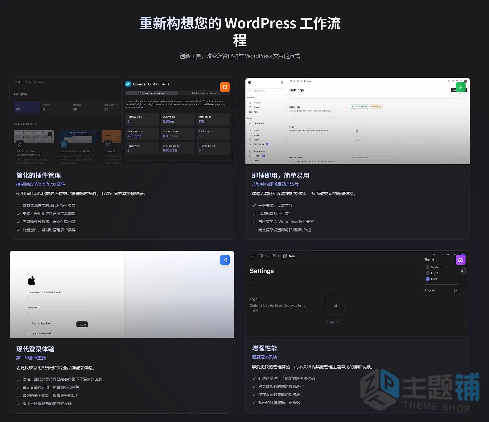 图片[3]-uiXpress汉化中文版(更新到1.2.22)-后台面板自定义WordPress后台美化插件下载-主题铺