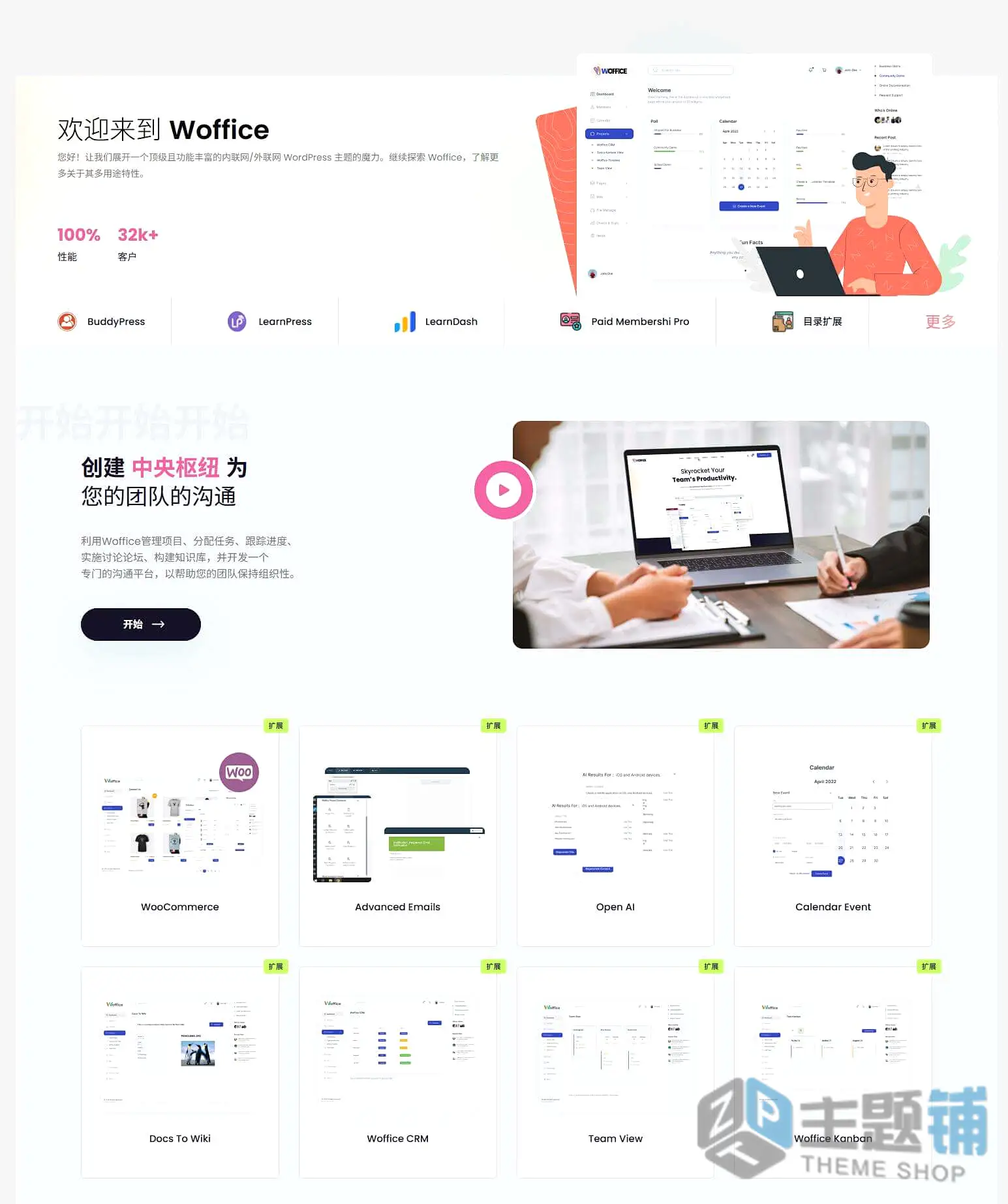 图片[8]-Woffice汉化中文版(更新到5.4.35)-内联网/外联网项目管理WordPress一体化社区主题下载-主题铺