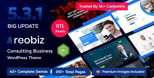 Reobiz汉化中文版(更新到7.0.2)-企业咨询业务WordPress金融保险主题下载-主题铺