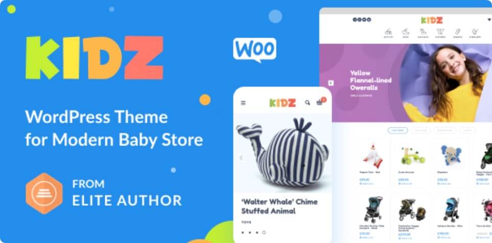 KIDZ汉化中文版-婴儿用品Woocommerce儿童玩具商店主题下载-主题铺