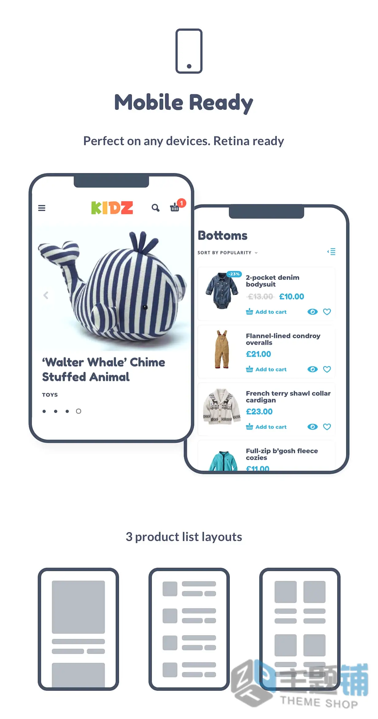 图片[5]-KIDZ汉化中文版-婴儿用品Woocommerce儿童玩具商店主题下载-主题铺
