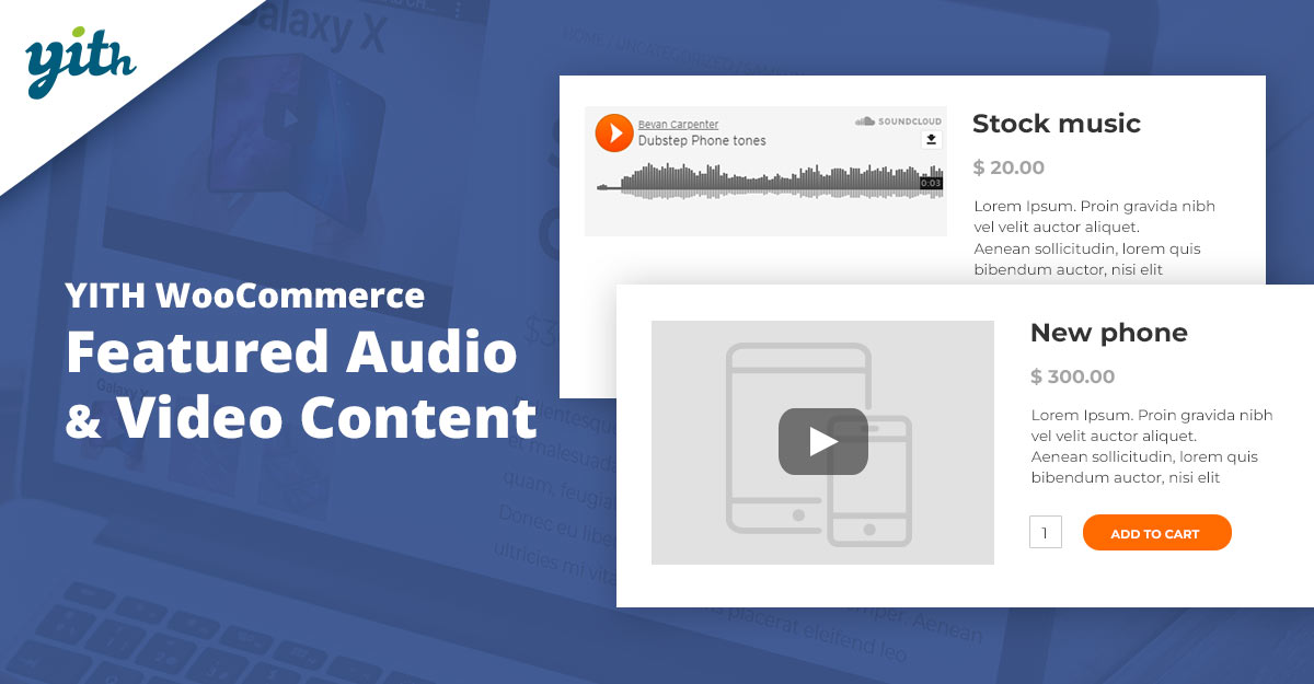 YITH WooCommerce Featured Audio and Video Content Premium汉化中文版-WooCommerce特色视频音频展示插件下载-主题铺