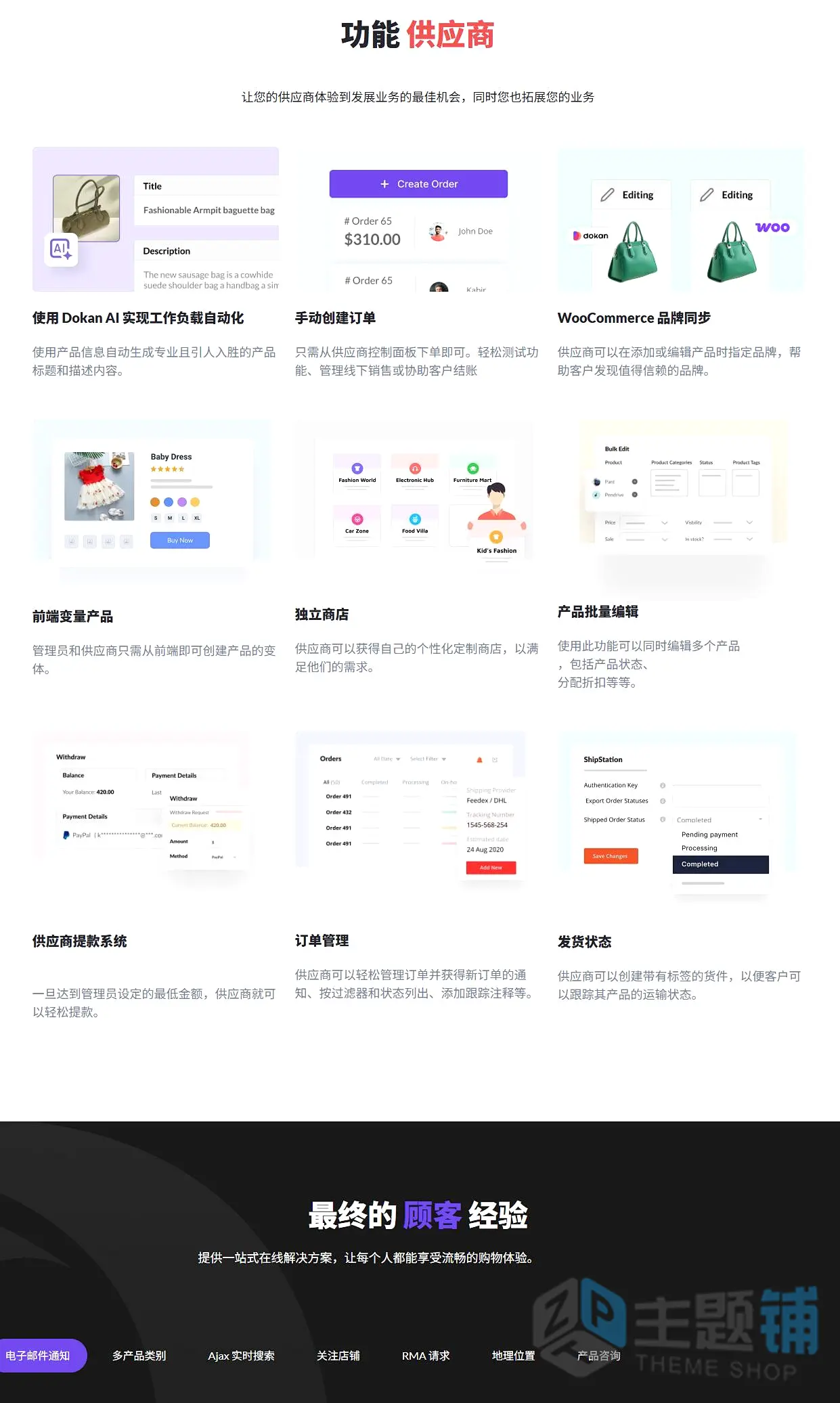 图片[2]-Dokan Pro汉化中文版(更新到5.0.0)-高级厂商入驻平台WooCommerce多供应商插件下载-主题铺