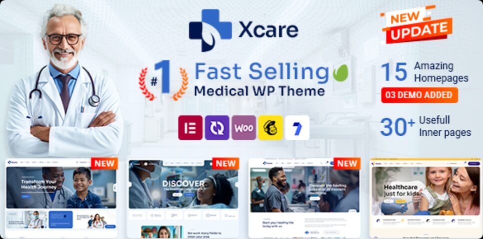 Xcare汉化中文版(更新到6.6)-医疗健康保健WordPress医院主题下载-主题铺