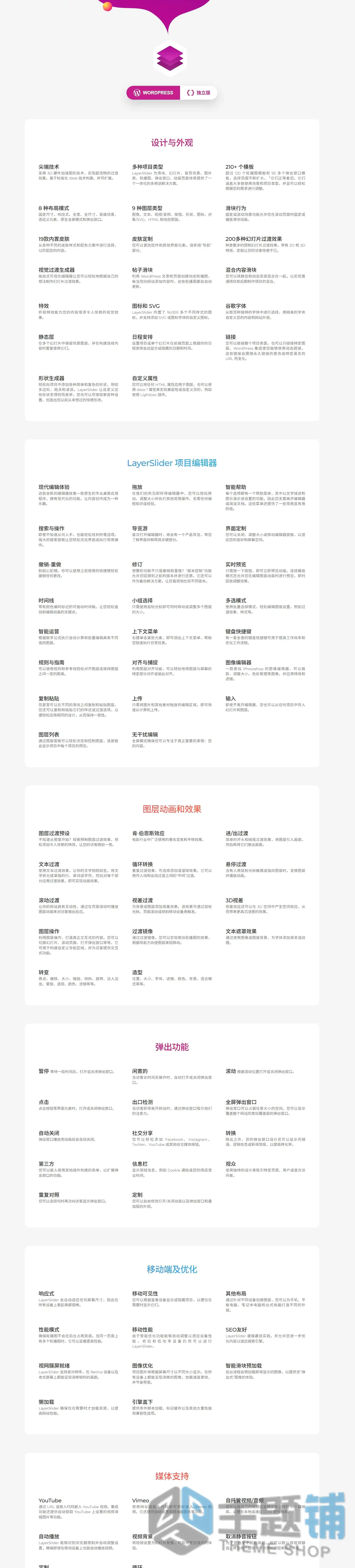 图片[1]-LayerSlider汉化中文版(更新到8.2.0)-自定义动画WordPress幻灯片插件下载-主题铺