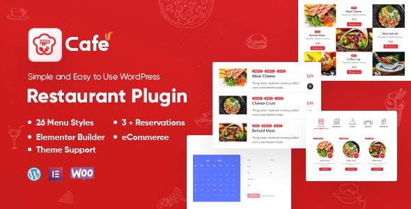 WP Cafe Pro汉化中文版(更新到2.2.31)-餐厅预定预约WordPress订餐插件下载-主题铺