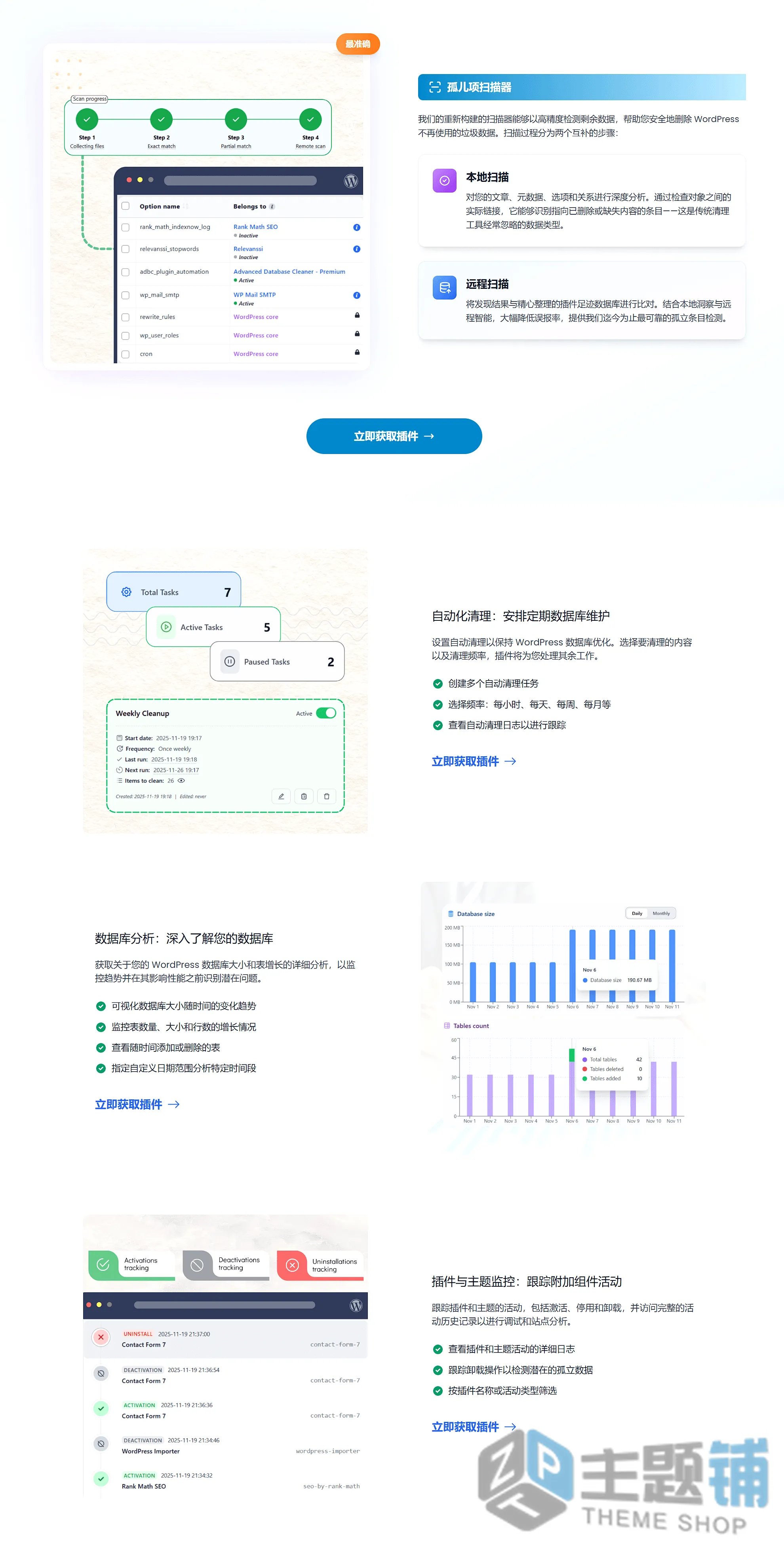 图片[2]-Advanced Database Cleaner Premium汉化中文版(更新到4.1.1)-WordPress数据库清理优化插件下载-主题铺