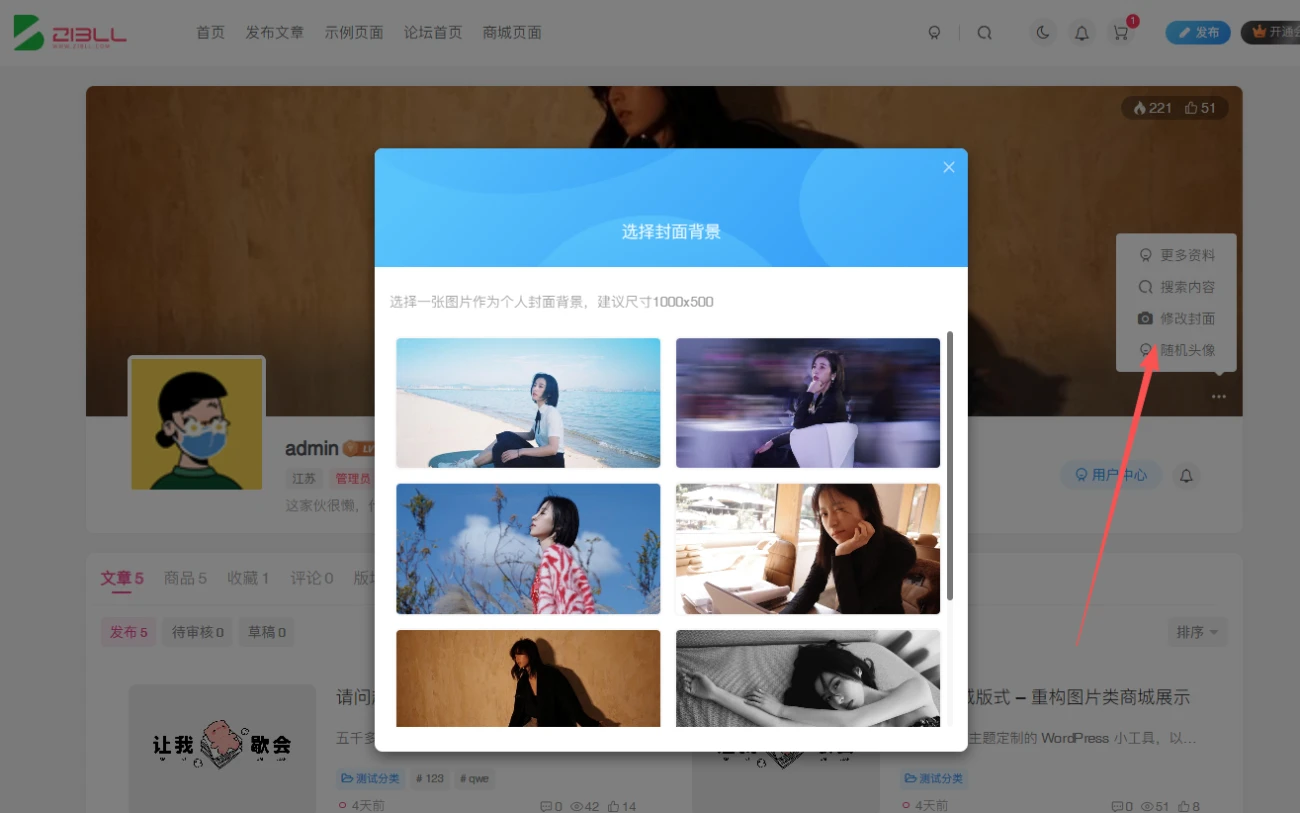 Zibll Ava插件(更新到1.1.0)-WordPress子比主题更换默认头像及背景图插件下载-主题铺