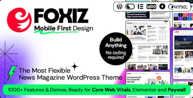 Foxiz完美汉化中文版(更新到2.7.5)-博客WordPress新闻杂志主题下载-主题铺