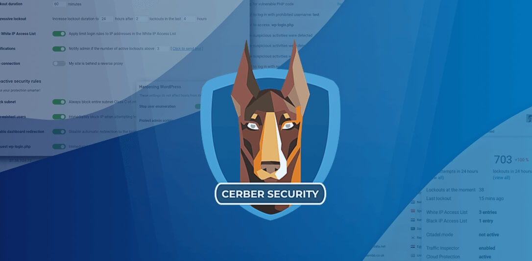 WP Cerber Security汉化中文版(更新到9.7.3)-防火墙防护WordPress安全防护插件下载-主题铺