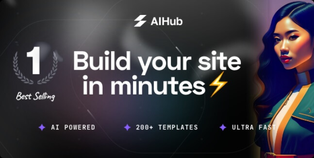 AIHub汉化中文版(更新到1.3.9)-初创企业自定义设计WordPress AI主题下载-主题铺