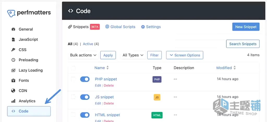 图片[23]-用Perfmatters在WordPress中添加代码片段(PHP、CSS、JS、HTML)图文教程-主题铺