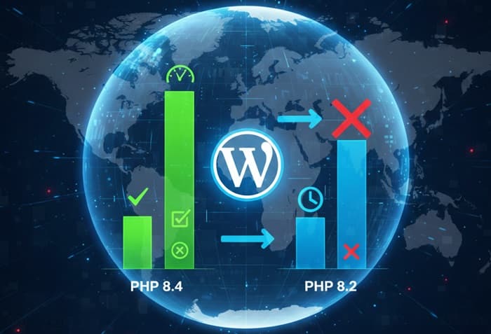 WordPress环境下的PHP 8.4与PHP 8.2性能对比综合分析-主题铺