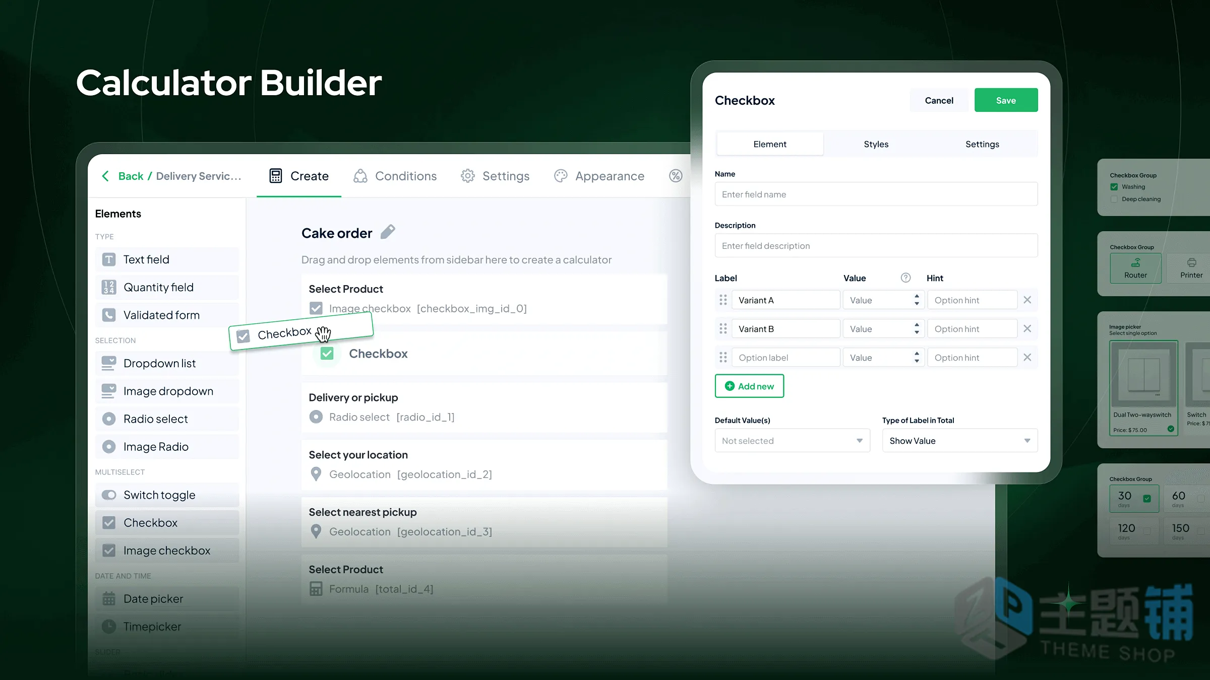 图片[2]-Cost Calculator Builder Pro汉化中文版(更新到4.0.1)-价格表单WordPress成本计算器插件下载-主题铺