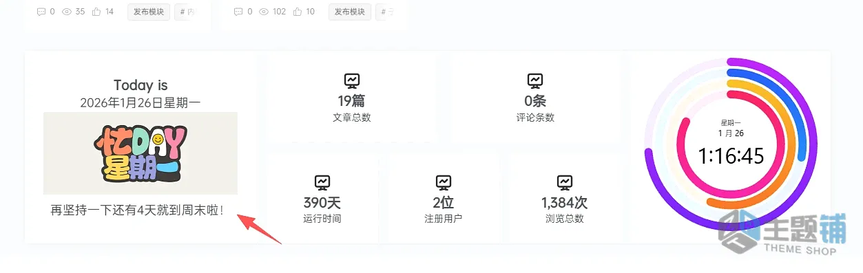 图片[1]-WordPress子比主题统计小工具分享-驾驶舱仪表盘-主题铺